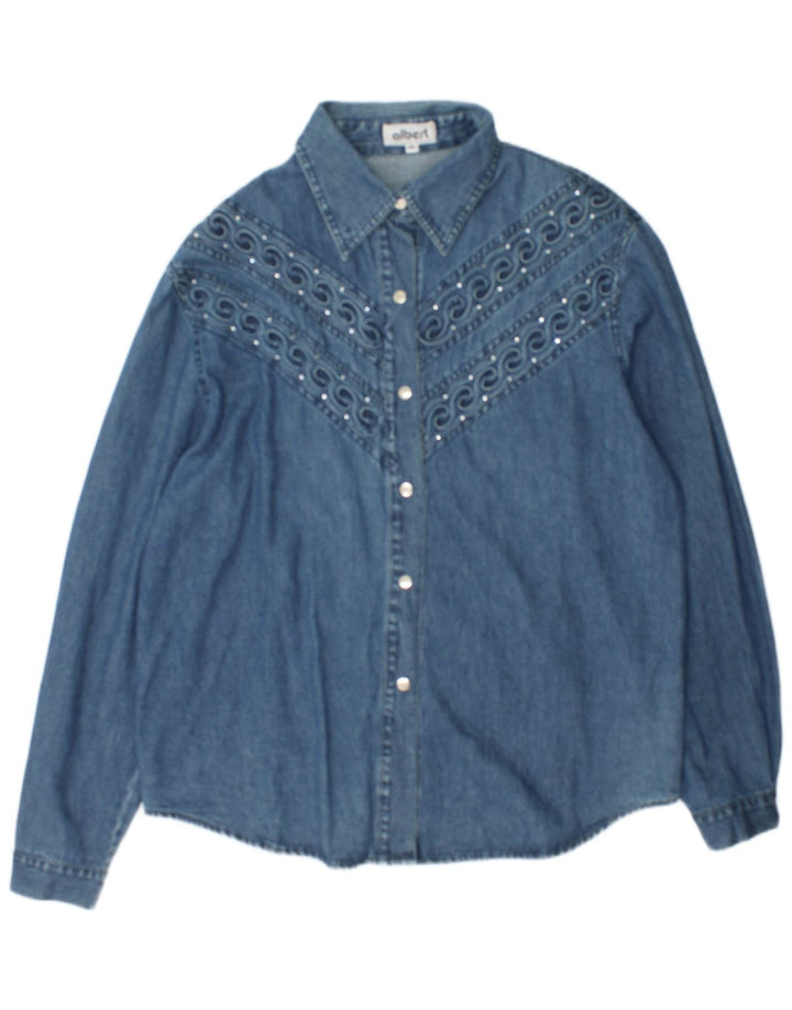 Cămașă Albert denim pentru femei UK 20 2XL Bumbac albastru