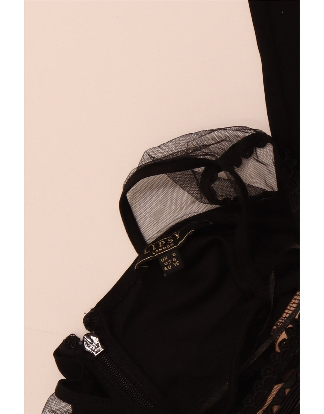 Salopetă fără mâneci pentru femei Lipsy UK 8 Small Black