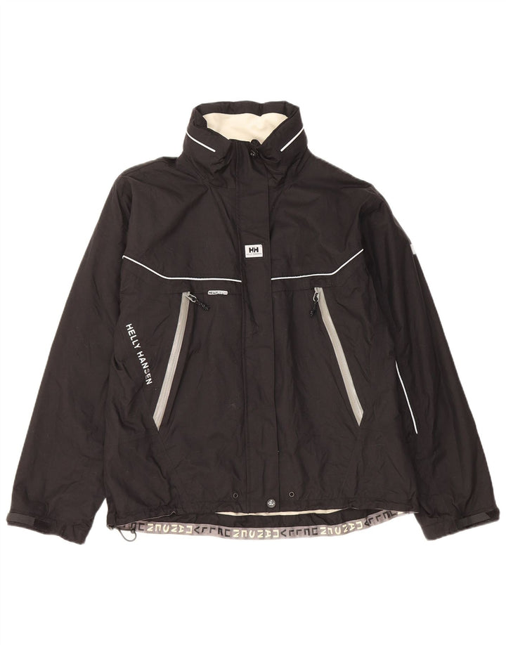 Jachetă de vânt pentru femei Helly Hansen cu glugă, UK 10, negru, color block