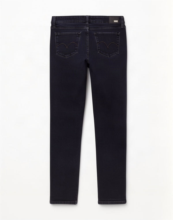 Blugi skinny Levi's Demi Curve pentru femei cu talie joasă W31 L32, bumbac bleumarin