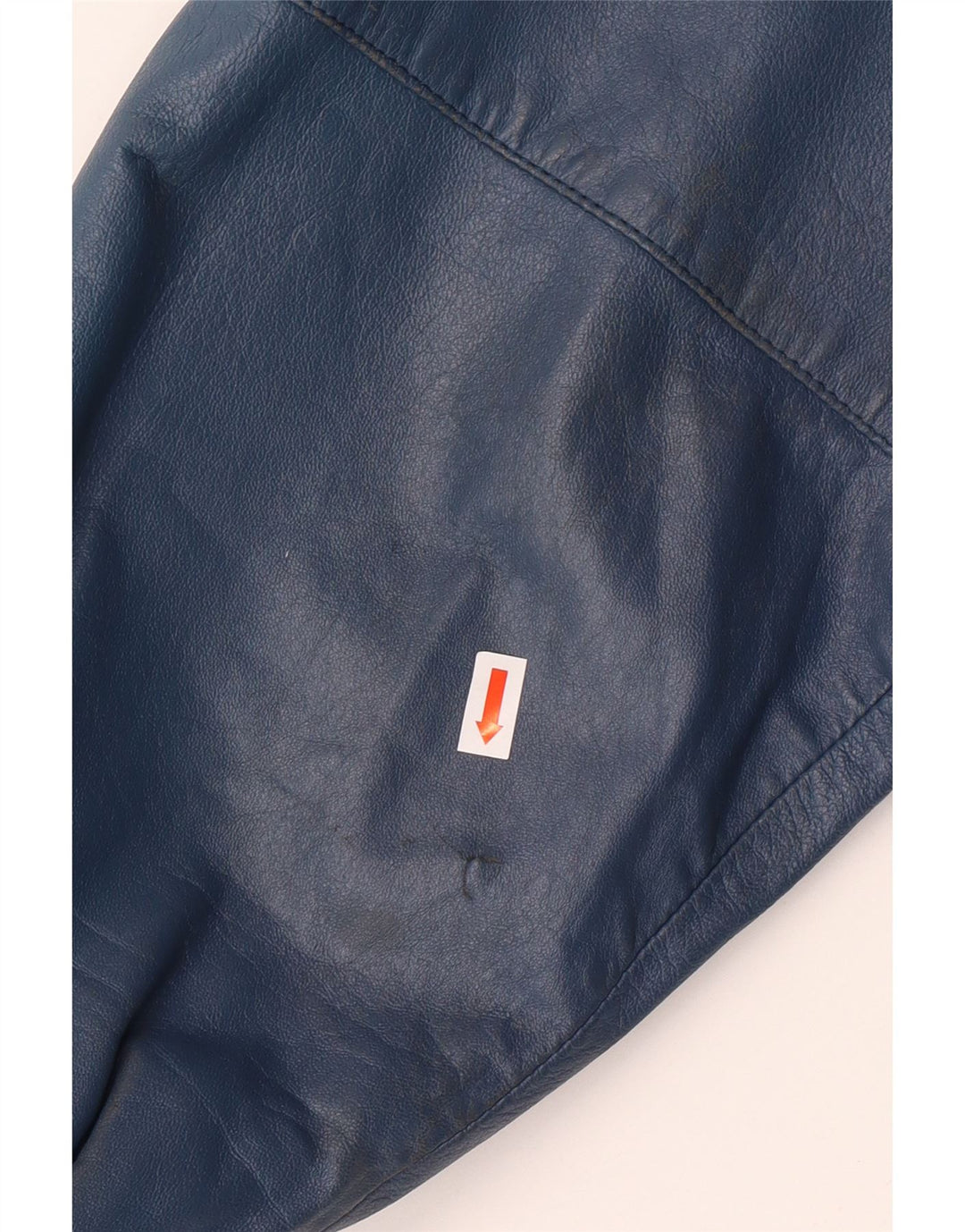 Jachetă militară din piele pentru bărbați VINTAGE IT 52 XL din piele albastră