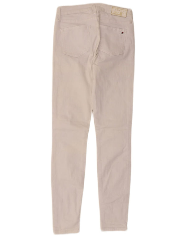 Blugi Tommy Hilfiger pentru femei Como Skinny W28 L32, bumbac alb