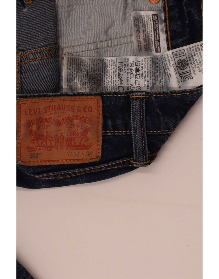 Blugi conici pentru bărbați Levi's 502 W32 L34 Bumbac albastru