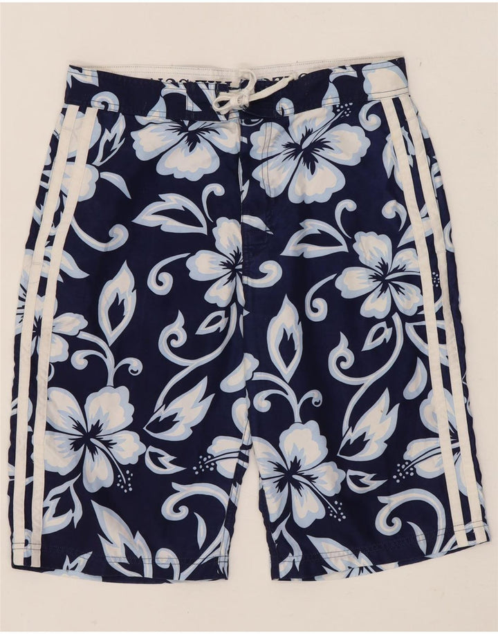 Sundek Pantaloni scurți de înot pentru bărbați W32 Medium Bleumarin Poliester Floral