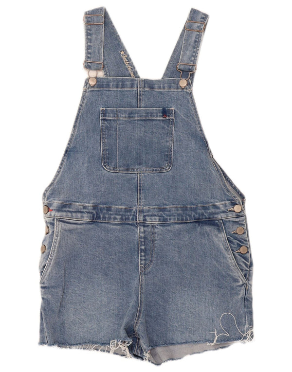 Pantaloni scurți din denim salopete pentru femei Joules UK 10 Small W36 Bumbac albastru