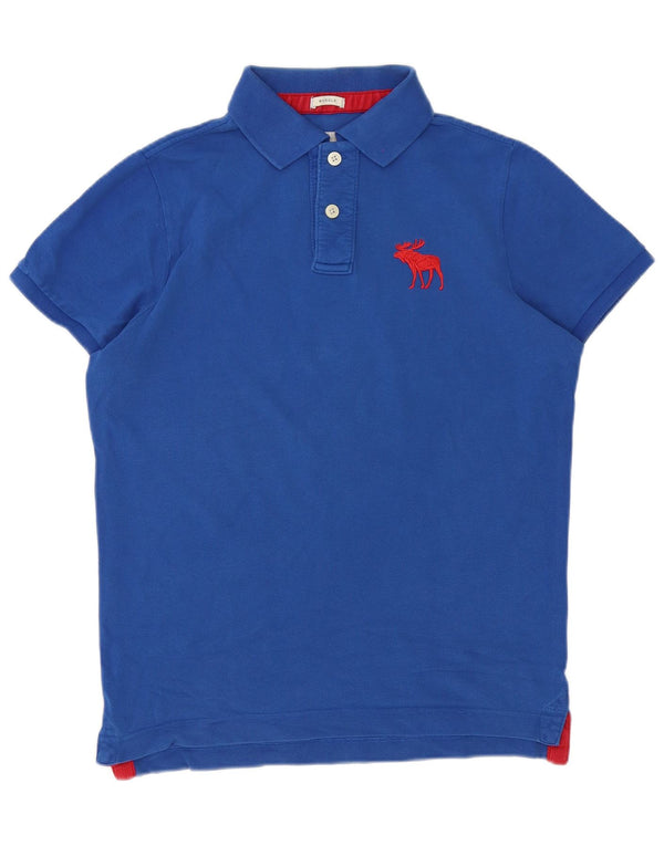 Tricou polo pentru bărbați Abercrombie & Fitch XL Albastru