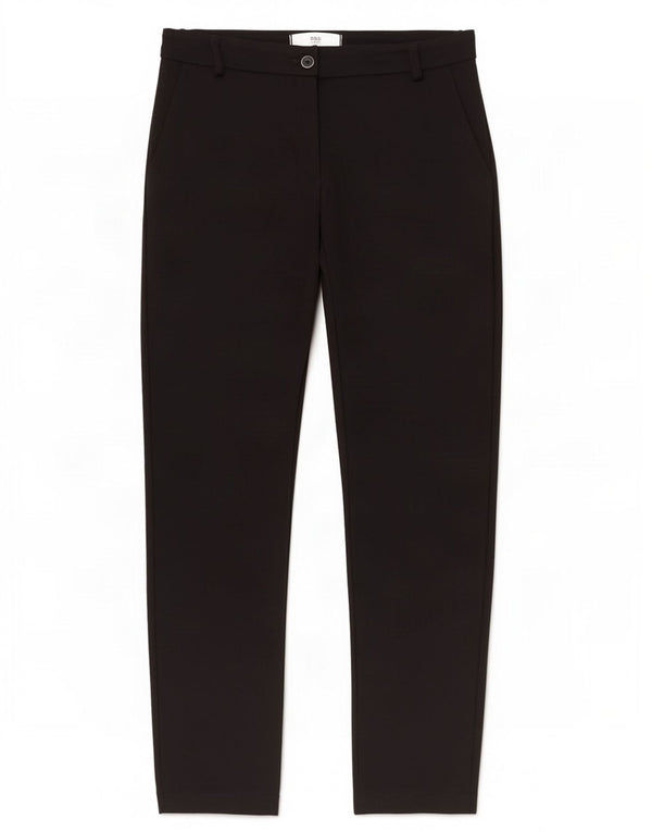 Pantaloni chino drepți Brax pentru femei UK 8 Small W28 L28 Viscoză neagră