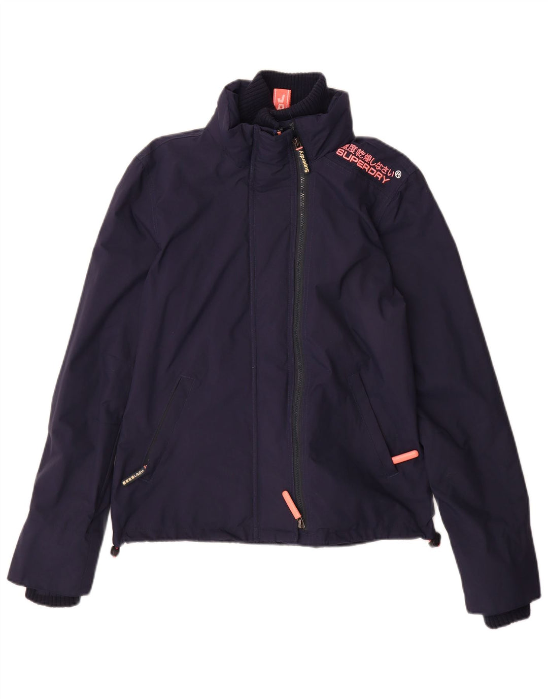 Jachetă Windbreaker pentru femei Superdry, UK 10, nailon, albastru bleumarin