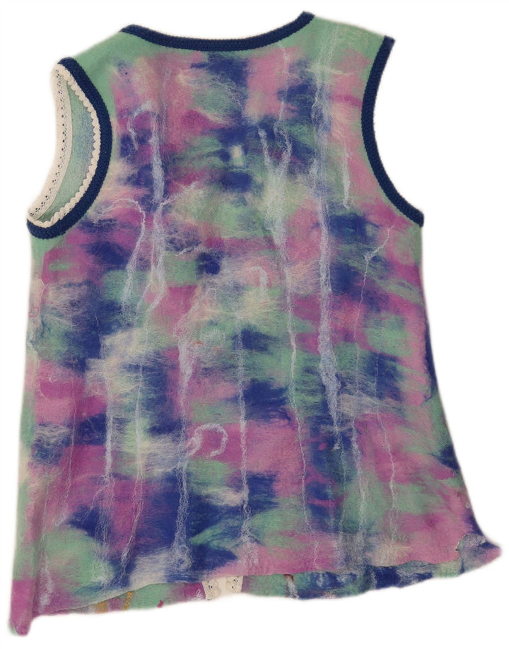 Cardigan Vintage pentru femei UK 12 Medium Multicolor Floral