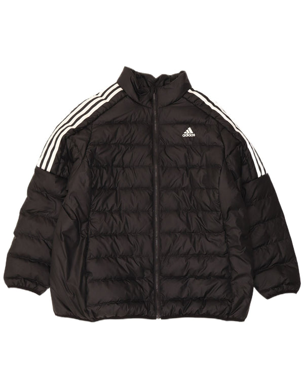 Jachetă căptușită pentru femei Adidas, cu ajustare largi, UK 20/22 XL, poliester, negru