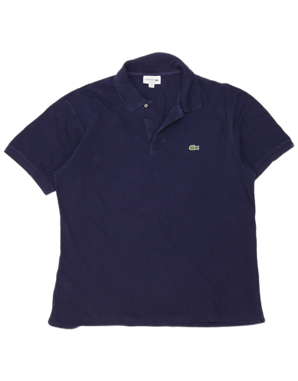 Tricou polo Lacoste Classic Fit pentru bărbați Mărimea 6 XL Bumbac bleumarin