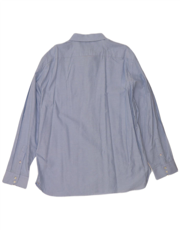 Cămașă Ted Baker pentru bărbați, cu formă normală, mărimea 17 XL, bumbac albastru