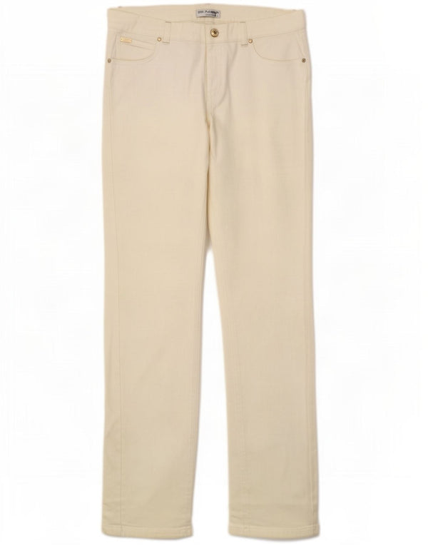 Marks & Spencer Blugi drepti autograf pentru femei UK 12 Medium W30 L32 Alb