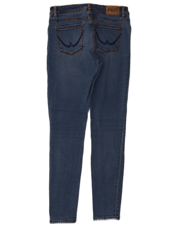 Blugi skinny Superdry Alexa Jegging pentru femei W28 L30, bumbac albastru