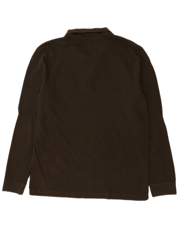 Tricou polo cu mânecă lungă pentru bărbați Farah, bumbac kaki mare