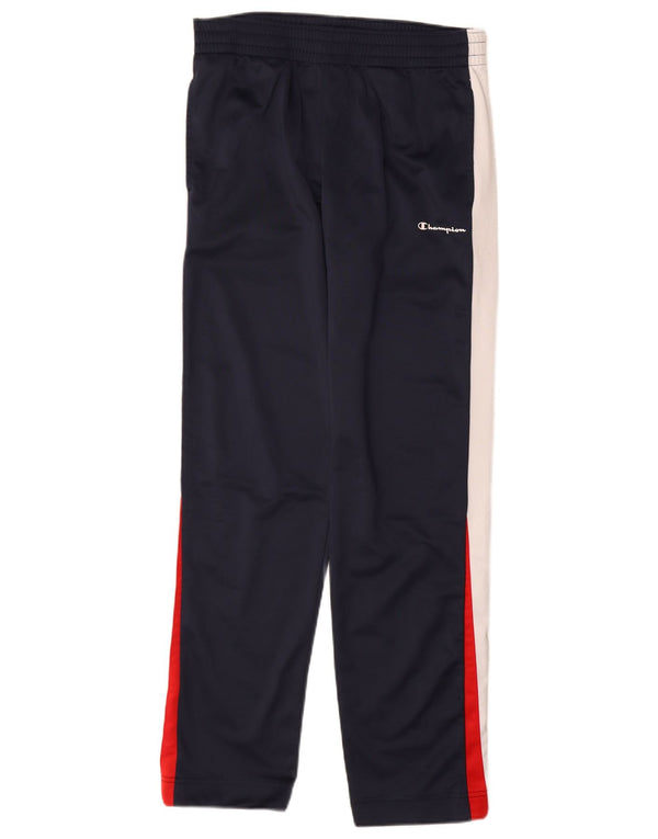 Champion Mens Tracksuit Trousers Large  Navy Blue Colourblock Polyester