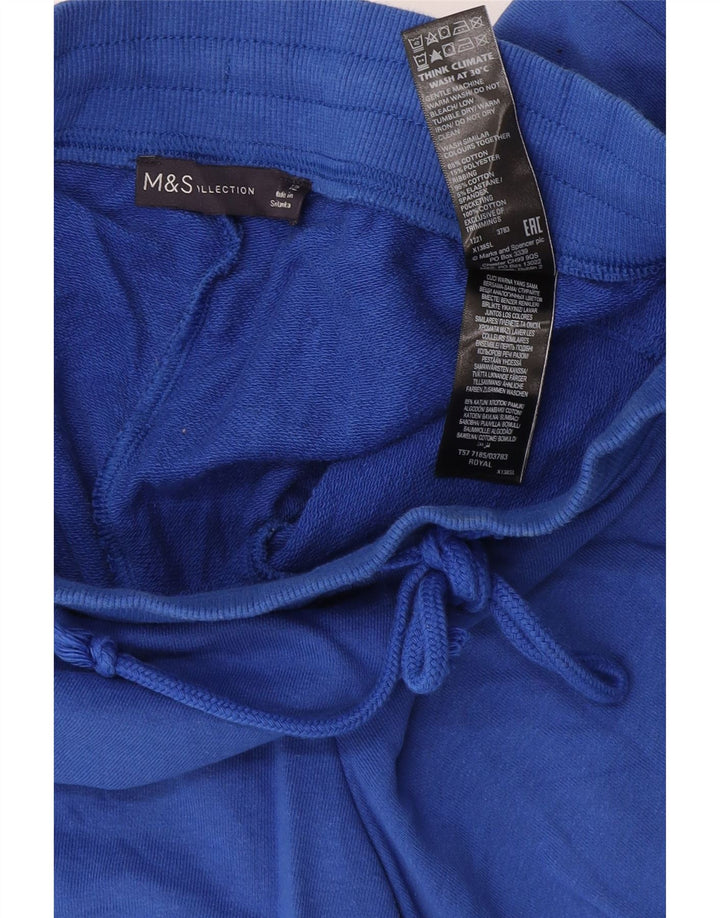 Pantaloni scurti sport pentru femei Marks & Spencer UK 12 Medium Blue Bumbac
