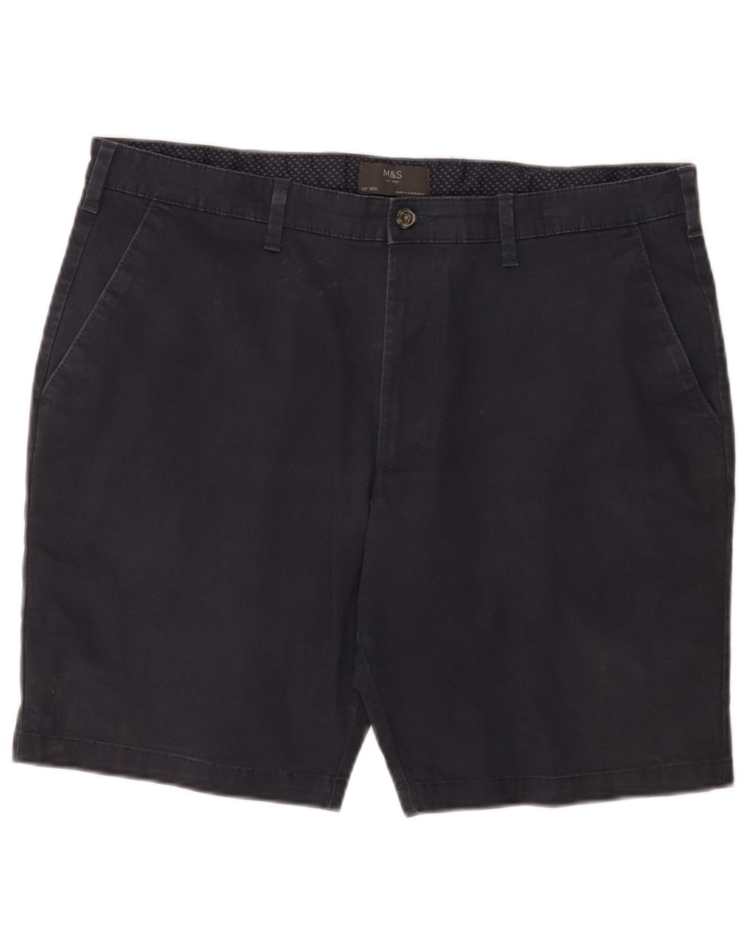 Pantaloni scurți chino pentru bărbați Marks & Spencer W38 XL, bumbac bleumarin
