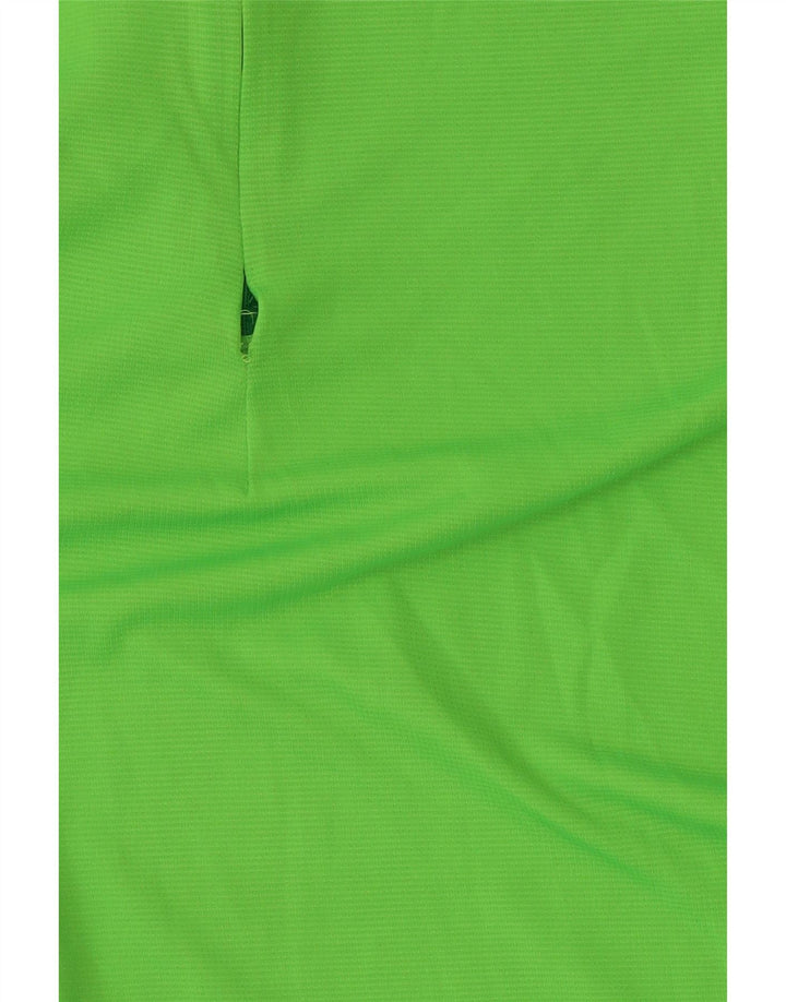 Trening pentru bărbați Adidas, cu fermoar, gât, pulover, UK 40/42 Poliester verde mediu
