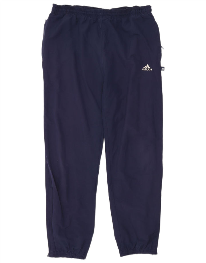Pantaloni de trening pentru bărbați Adidas Pantaloni de jogging mari, bleumarin, poliester