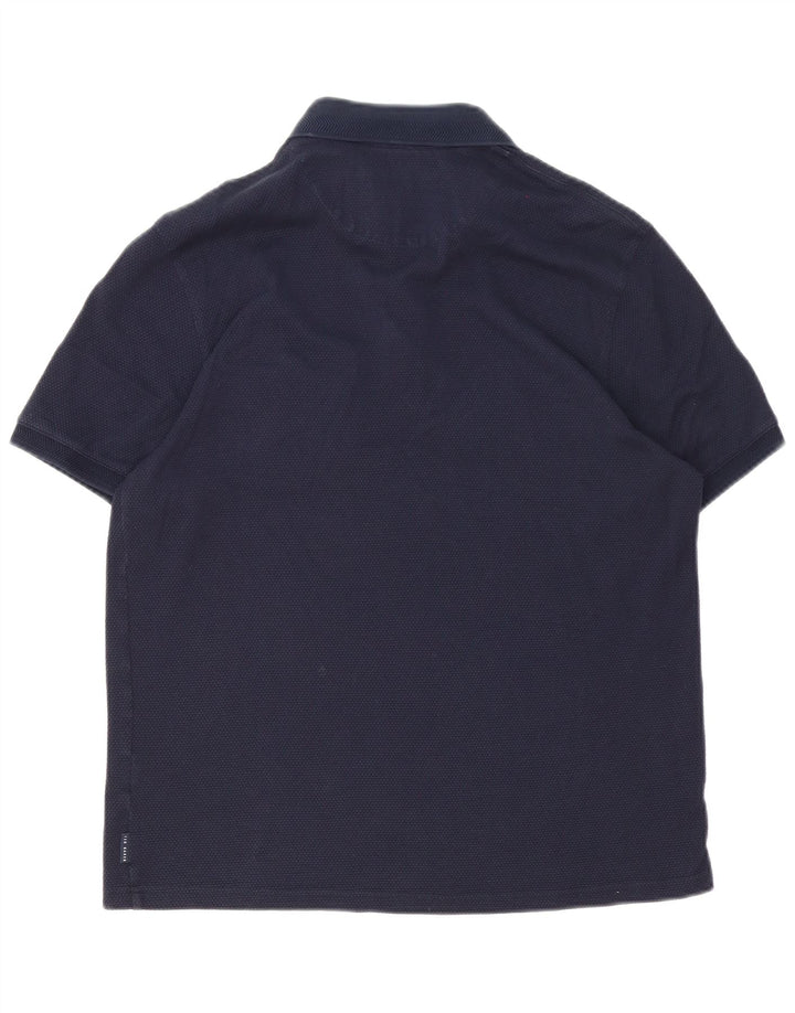 Tricou polo pentru bărbați Ted Baker Mărimea 5 XL Bleumarin