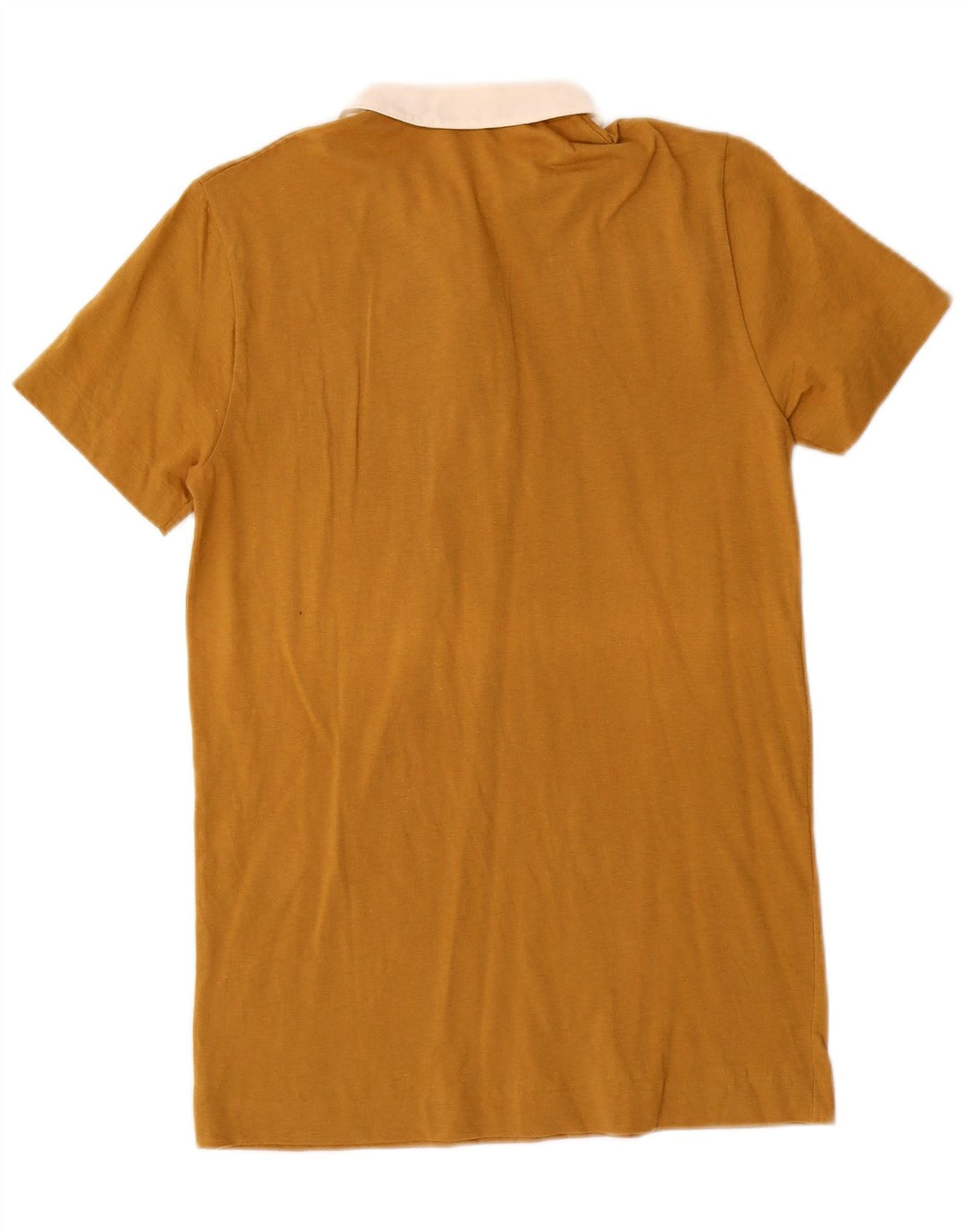 BENETTON tricou polo pentru femei UK 6 XS maro bumbac color bloc