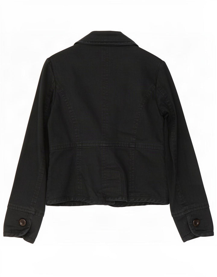 Sacou blazer pentru femei Monsoon cu 1 nasture UK 16, mare, negru, bumbac