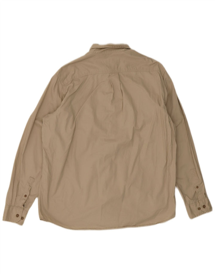 Cămașă pentru bărbați Eddie Bauer, mare, bej, bumbac