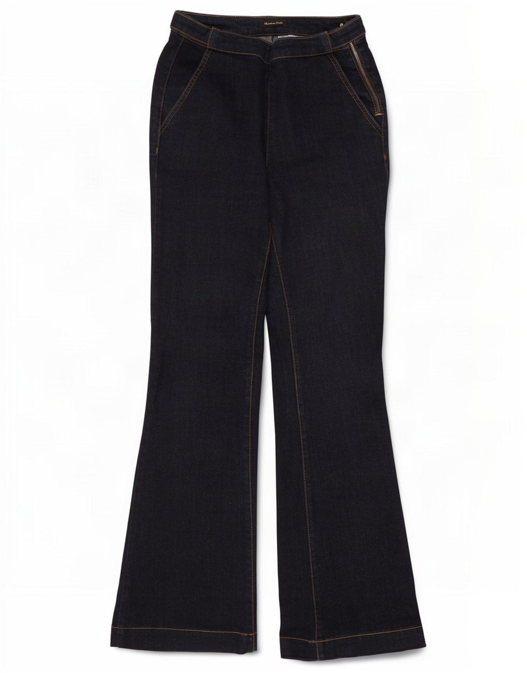 Blugi evazați pentru femei Massimo Dutti W26 L30 bleumarin