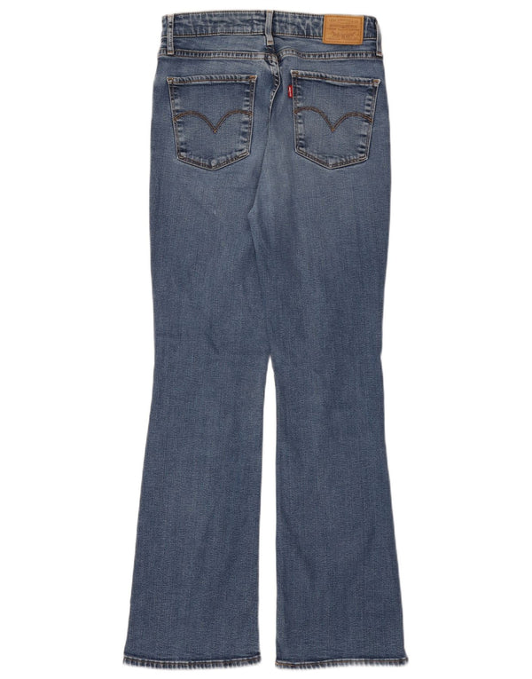 Blugi bootcut cu talie mare LEVI'S 725 pentru femei L27 L30 Blue Lyocell