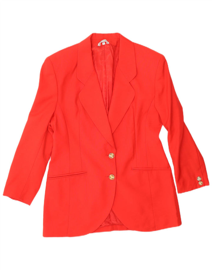 Set fuste 2 piese pentru femei VINTAGE 2 nasturi IT 44 Medium W26 Lână roșie