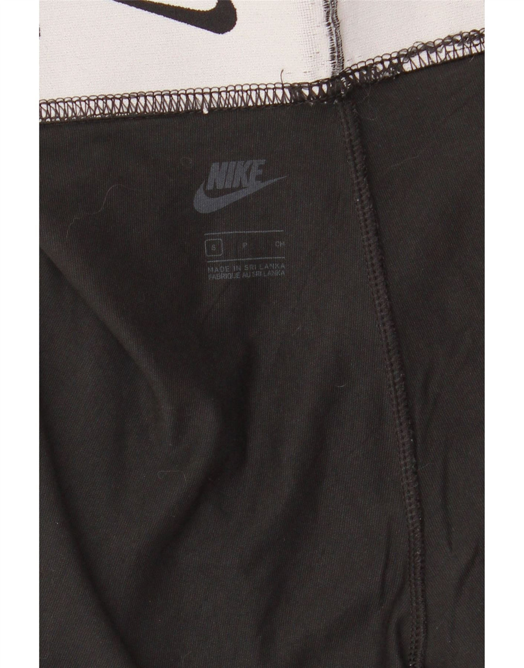 Leggings grafic NIKE pentru femei UK 8 Small Black