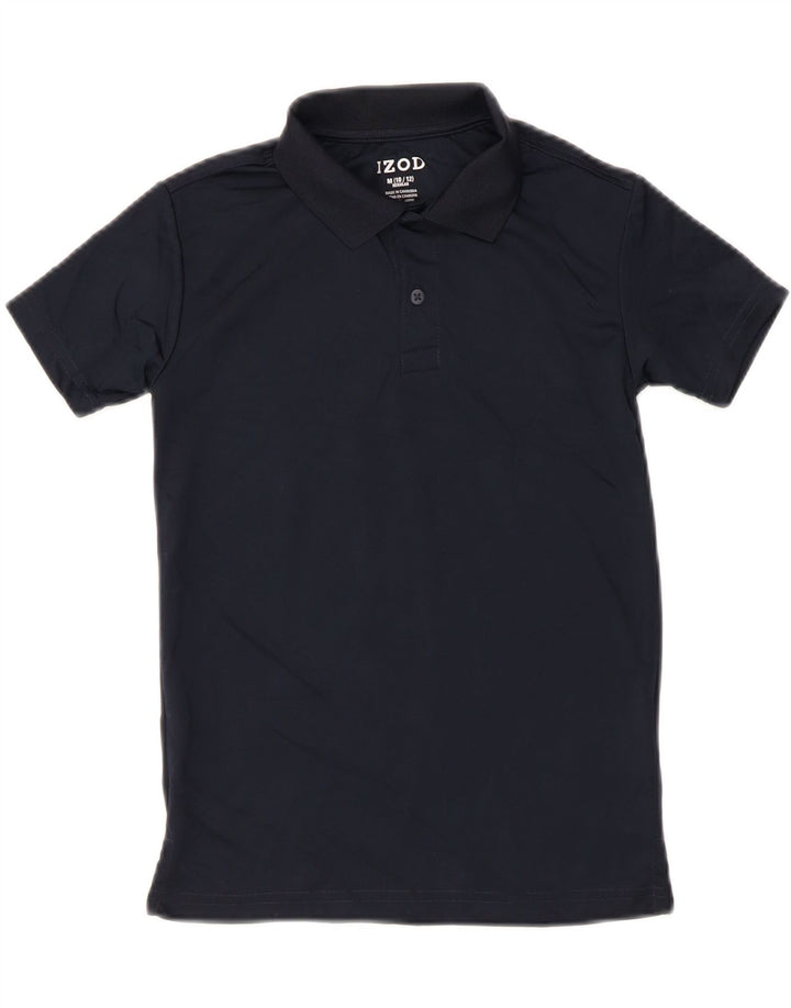 IZOD Boys Regular Polo Shirt 10-11 Years Medium Navy Blue Polyester Vintage Izod and Second-Hand Izod from Messina Hembry 