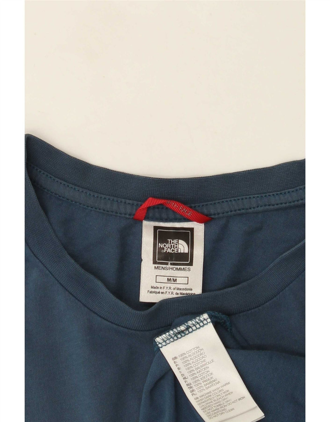 Tricou grafic pentru bărbați The North Face Top din bumbac albastru mediu