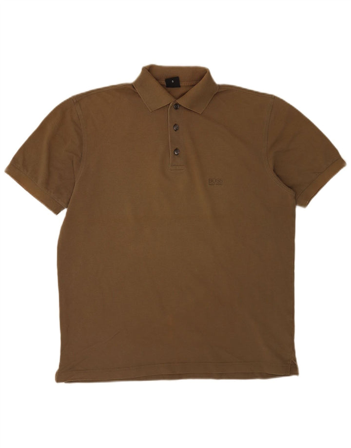 Tricou polo Hugo Boss pentru bărbați, bumbac kaki mic