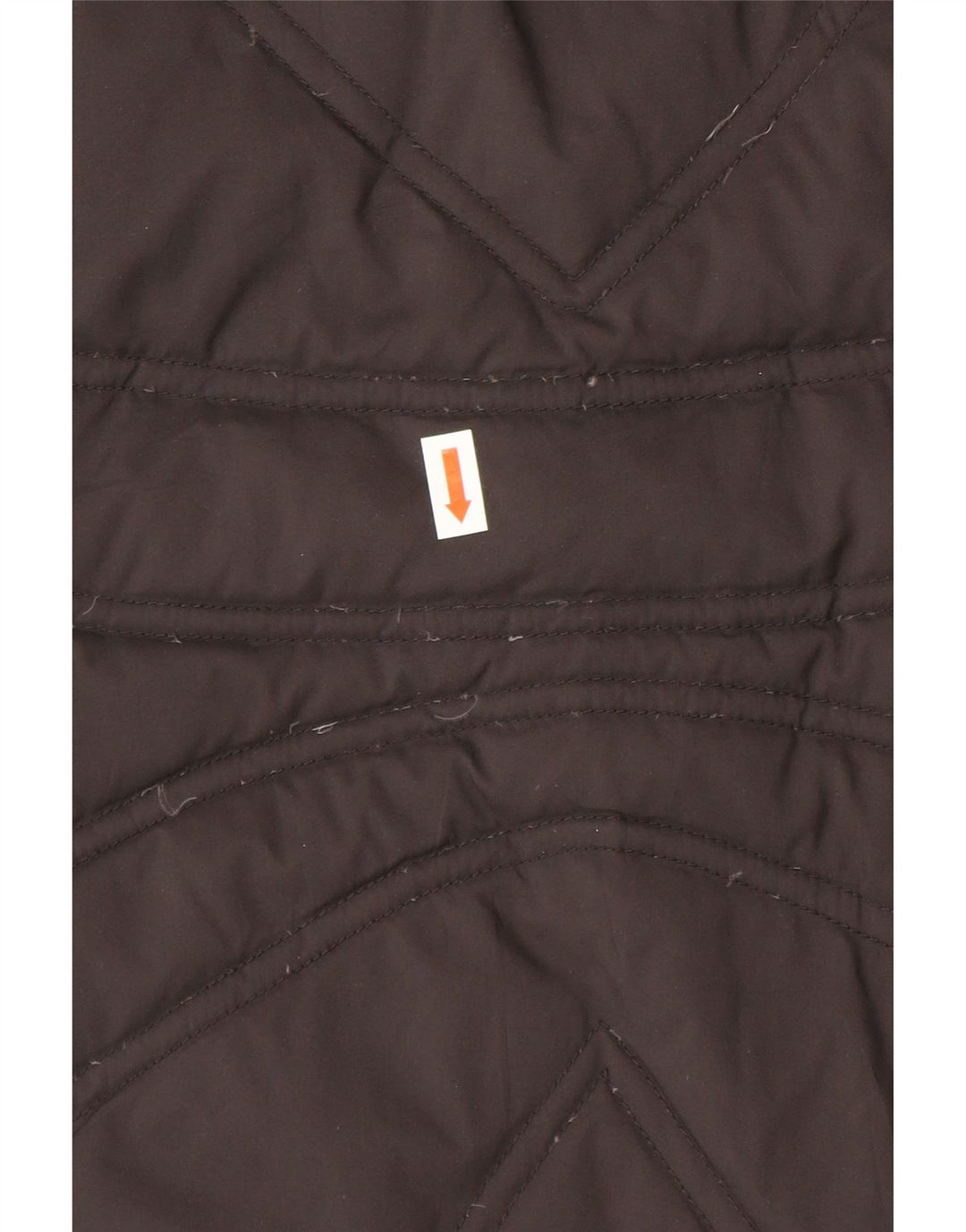 TRUSSARDI JEANS Womens Hooded Padded Jacket IT 42 Medium Brown Polyester