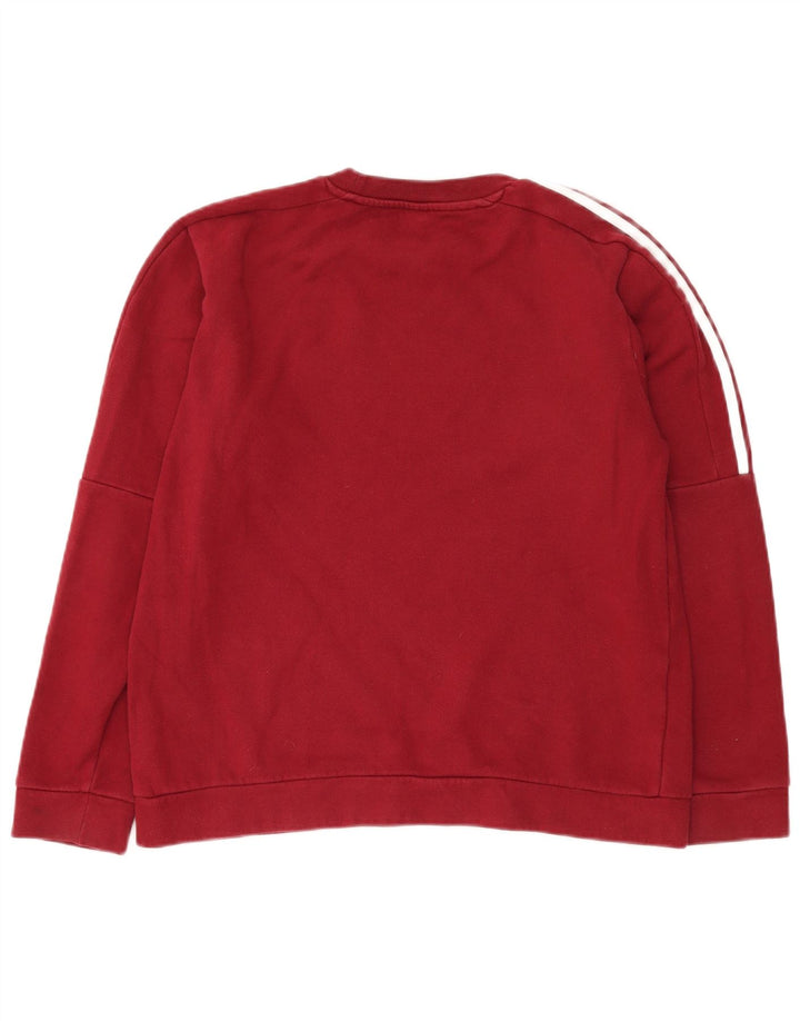 Hanorac pentru bărbați ADIDAS Pulover Medium Burgundy Bumbac