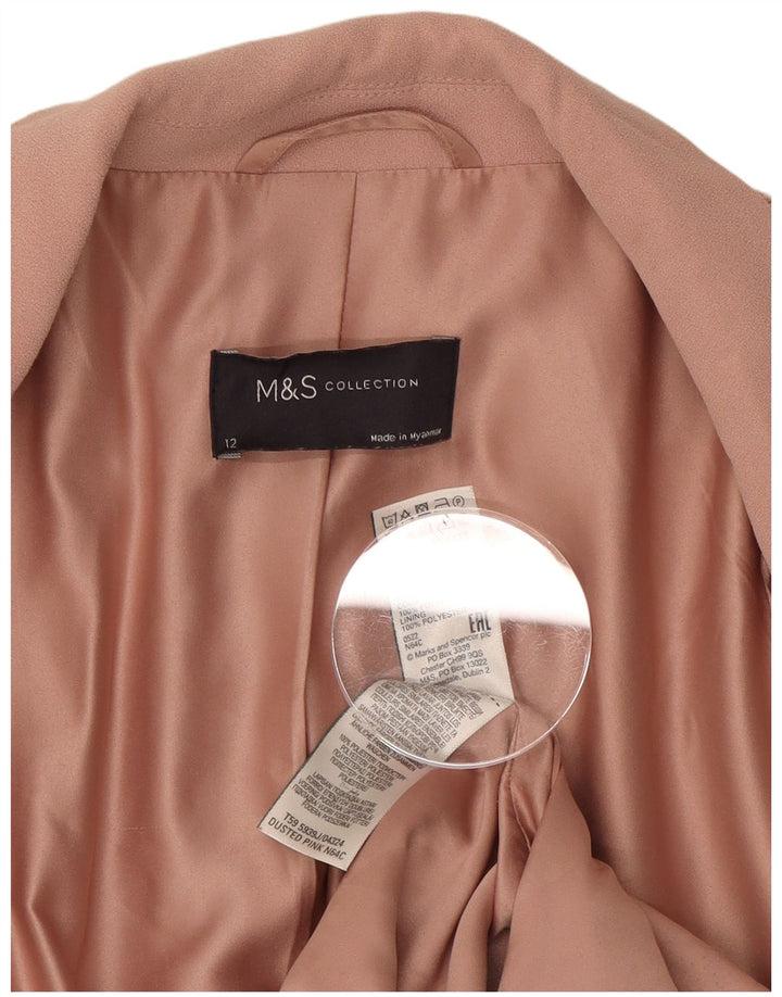 Jachetă pentru femei Marks & Spencer Open Blazer UK 12 Poliester roz mediu