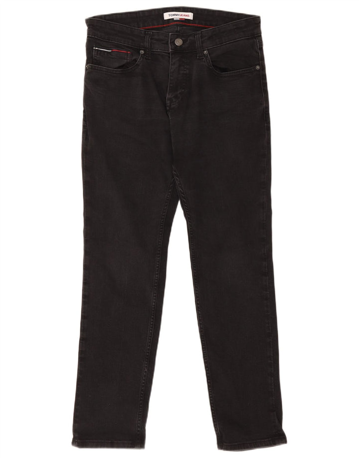 Blugi slim pentru bărbați Tommy Hilfiger W32 L30 bumbac negru