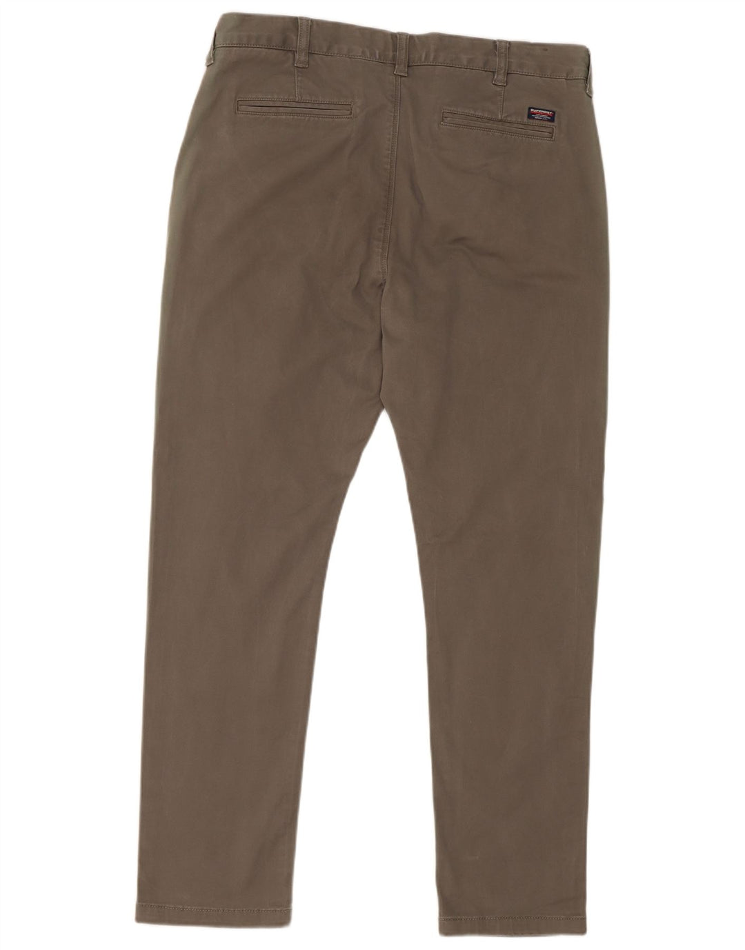 Pantaloni cargo subțiri Superdry pentru bărbați L34 L30 bumbac kaki
