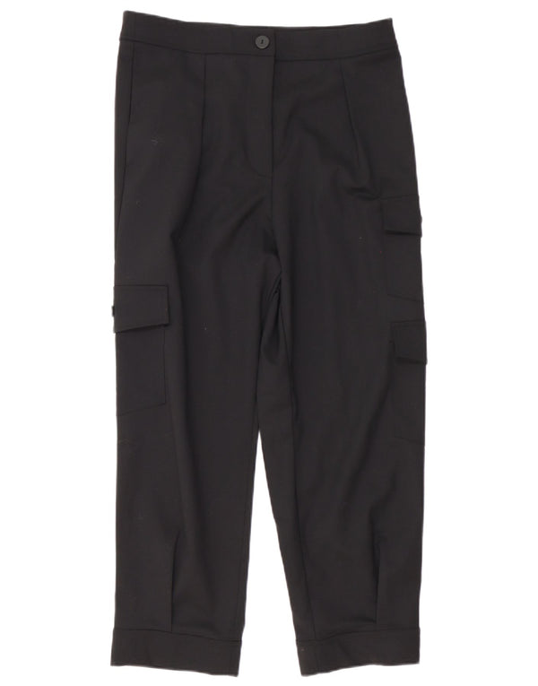 Pantaloni cargo drepti Sundek pentru femei L30 L26 bumbac negru
