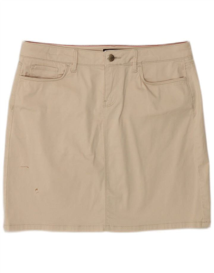 TOMMY HILFIGER Womens Mini Skirt US 8 Medium W30  Beige Cotton