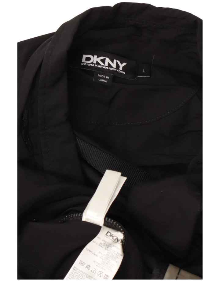 Jachetă pentru bărbați Dkny cu 3 nasturi, UK 40, bumbac negru mare