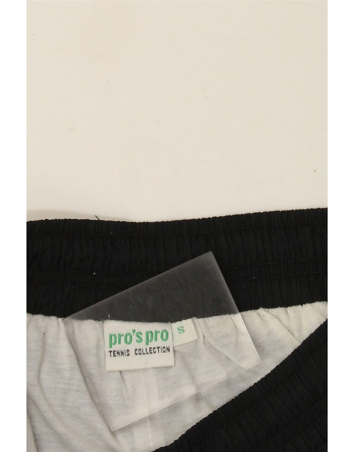 Pantaloni de trening Vintage pentru bărbați Joggeri Mici Poliamidă Neagră