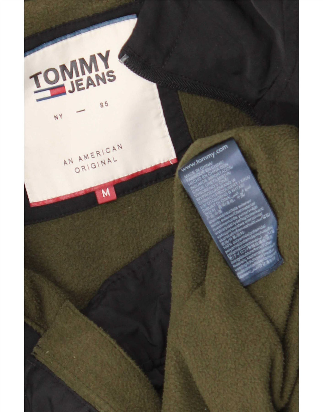 Jachetă bomber cu glugă pentru bărbați Tommy Hilfiger UK 38 Poliamidă neagră medie