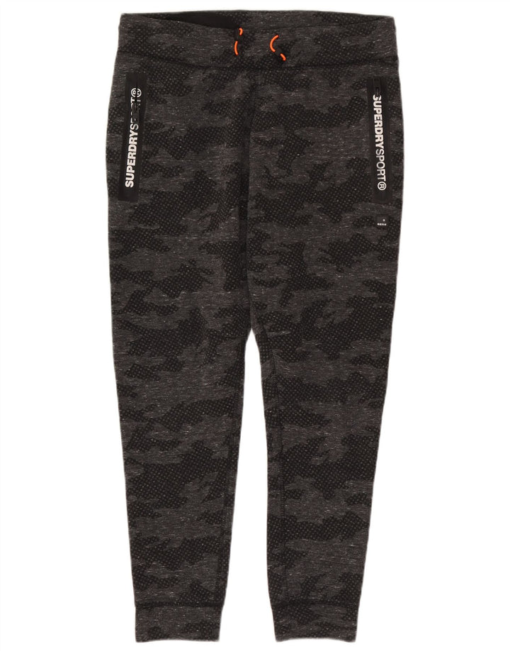 Trening complet cu grafic Superdry pentru femei UK 18 XL poliester camuflaj gri