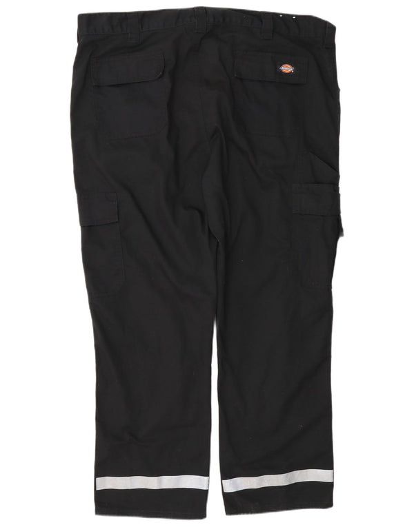 Pantaloni cargo dritti pentru bărbați Dickies L40 L28 Poliester negru color bloc
