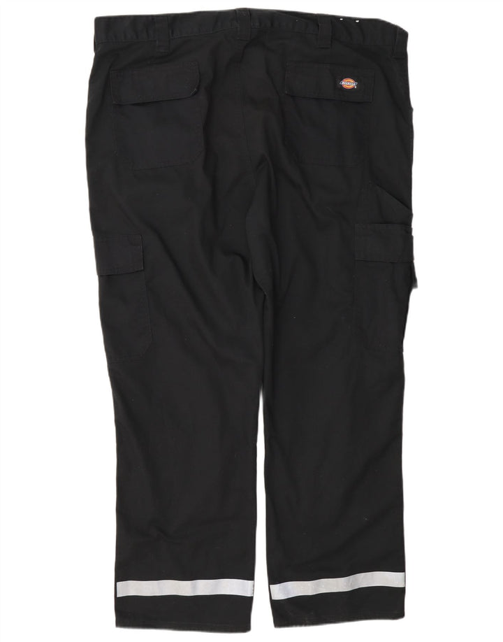 Pantaloni cargo dritti pentru bărbați Dickies L40 L28 Poliester negru color bloc