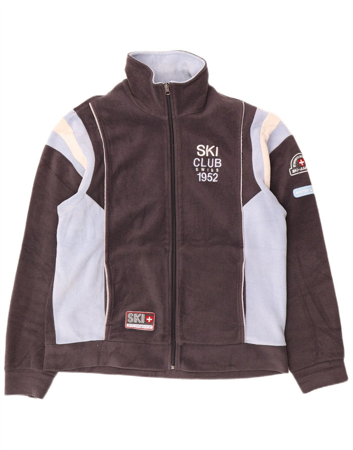 F.LLI Campagnolo Jachetă de schi pentru bărbați UK 40, mare, gri, bloc de culoare