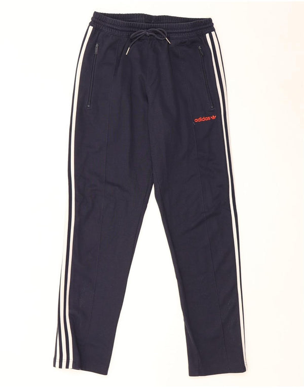 Pantaloni de trening Adidas pentru femei UK 14 Medium Bleumarin Bumbac